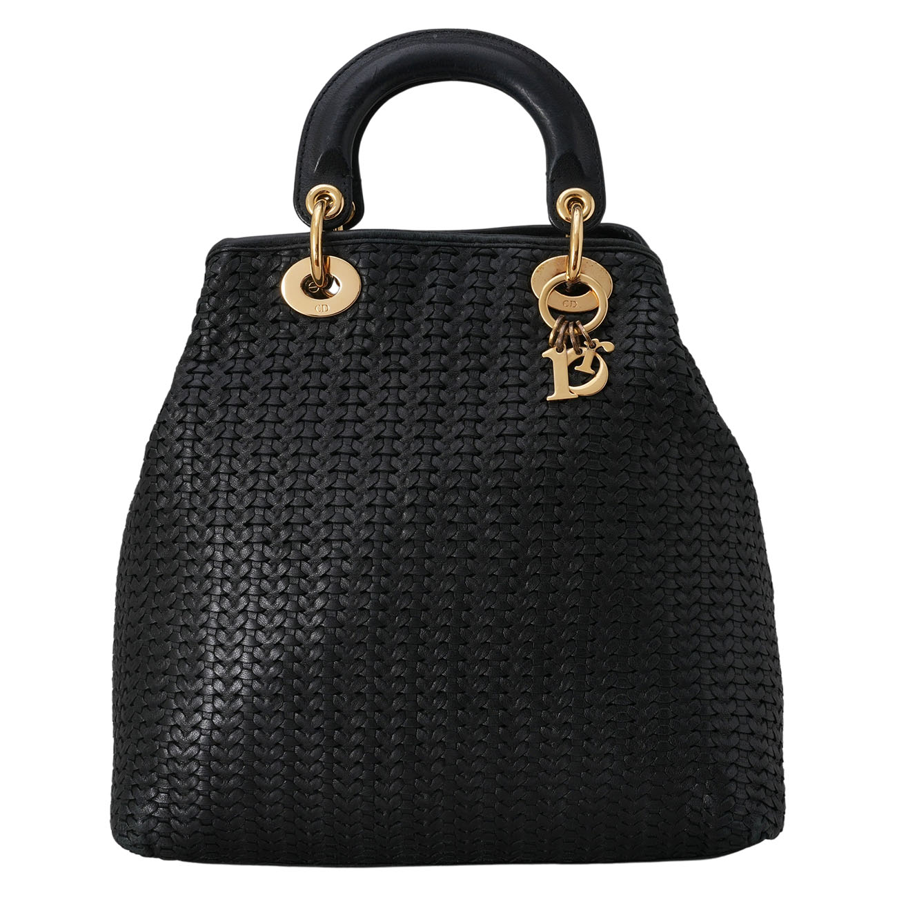 CHRISTIAN DIOR(USED)디올 레이디 디올 위빙 레더 토트백